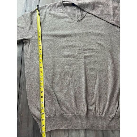 J. Crew XL‎ Tall Cashmere Cotton Blend Tan Sweater - Picture 6 of 6